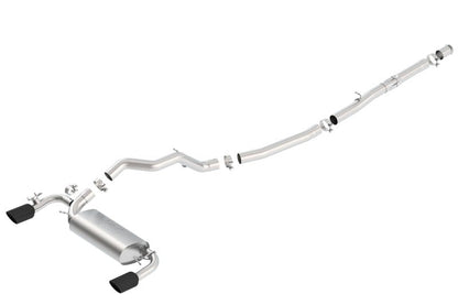 Borla 16-18 Ford Focus RS 2.3L MT AWD ATAK Catback Exhaust w/ Black Chrome Tip-Catback-Borla