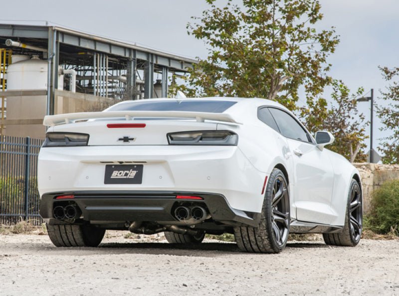 Borla 17-18 Chevrolet Camaro ZL1 6.2L V8 Atak Catback Exhaust w/ Dual Mode Valves CF Black Anod-Catback-Borla
