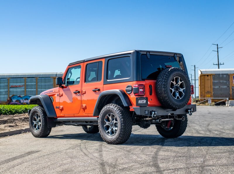 Borla 18-19 Jeep Wrangler JL/JLU 2.0L 4Cyl 2DR/4DR Axle Back Exhaust ATAK w/ 3.5in Tips-Axle Back-Borla