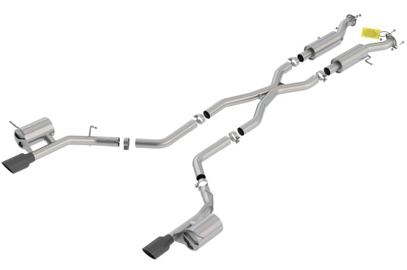 Borla 18-20 Dodge Durango SRT 6.2L V8 2.75in ATAK SS Catback Exhaust w/ BLK Chrome Tips-Catback-Borla