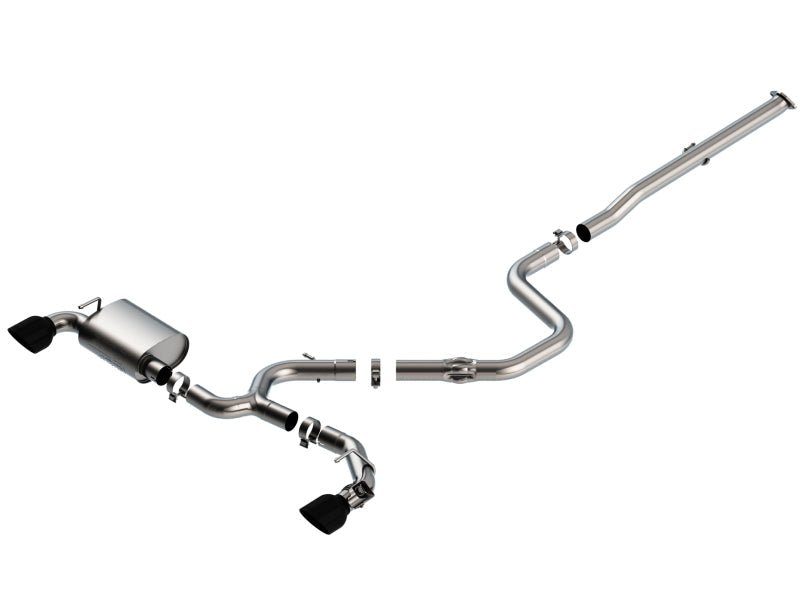 Borla 19-20 Hyundai Veloster N 2.0L I4 MT FWD 2DR 3in ATAK CatBack Exhaust w/ Black Chrome Tips-Catback-Borla