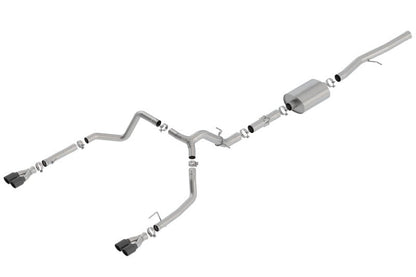 Borla 19 Chevrolet Silverado/GMC Sierra 1500 6.2L SS ATAK Catback Exhaust - Black Chrome Tips-Catback-Borla