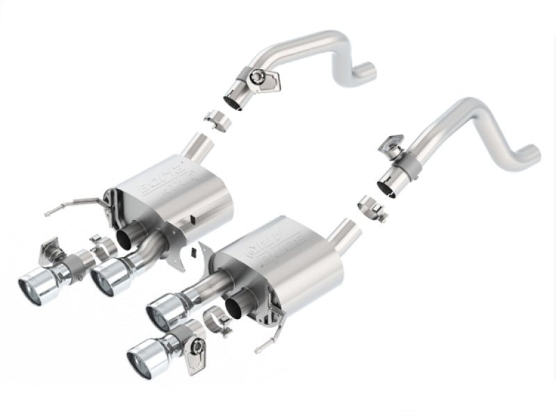 Borla 2014 Chevrolet Corvette C7 6.2L 8cyl ATAK Exhaust w/ NPP Dual Mode (rear section only)-Catback-Borla