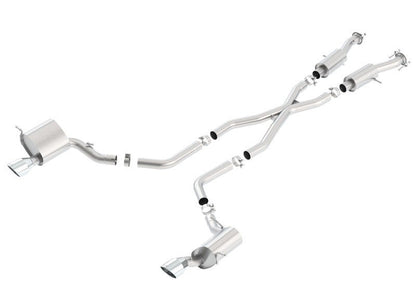 Borla 2015 Jeep Grand Cherokee SRT8 S-Type Dual Round Rolled Exit Catback Exhaust-Catback-Borla