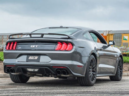 Borla 2018 Ford Mustang GT 5.0L AT/MT 3in ATAK Catback Exhaust Black Chrome Tips w/ Valves-Catback-Borla