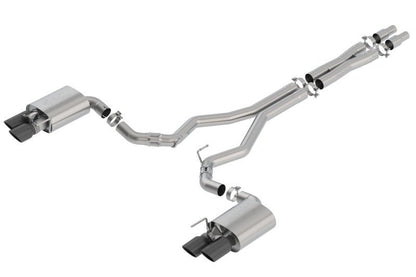 Borla 2018 Ford Mustang GT 5.0L AT/MT 3in ATAK Catback Exhaust Black Chrome Tips w/ Valves-Catback-Borla