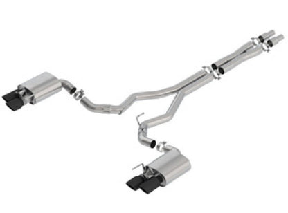 Borla 2018 Ford Mustang GT 5.0L AT/MT 3in ATAK Catback Exhaust Black Chrome Tips w/ Valves-Catback-Borla