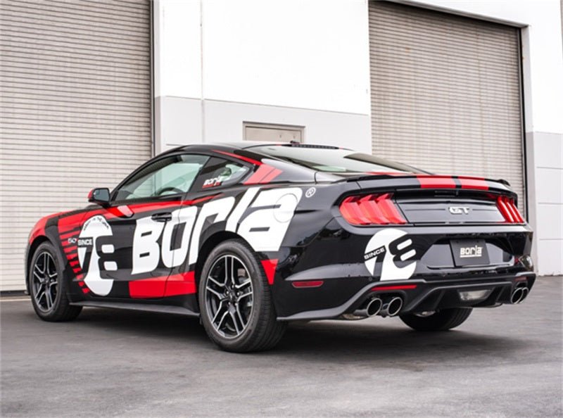 Borla 2018 Ford Mustang GT 5.0L AT/MT 3in S-Type Catback Exhaust w/ Valves-Catback-Borla