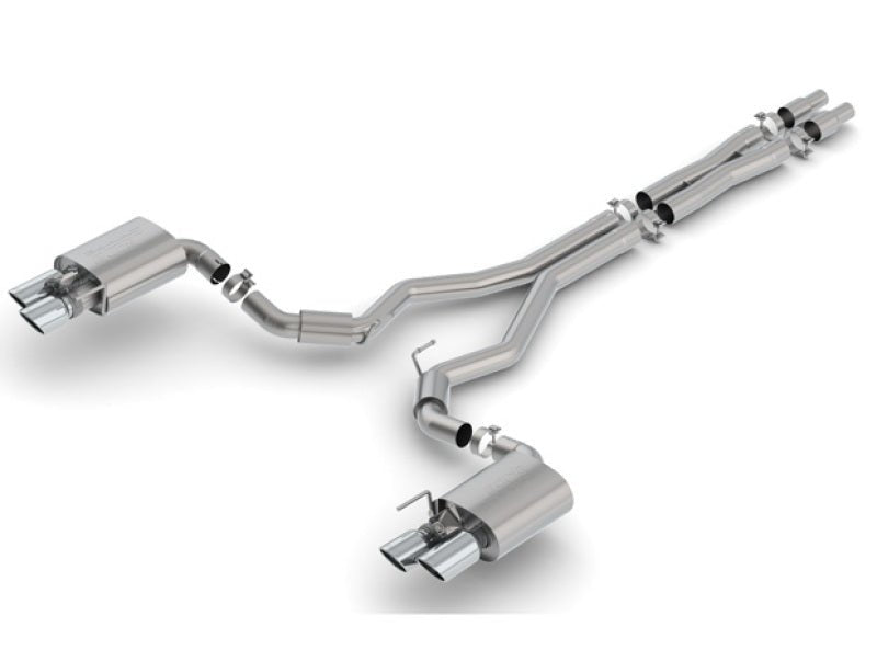 Borla 2018 Ford Mustang GT 5.0L AT/MT 3in S-Type Catback Exhaust w/ Valves-Catback-Borla