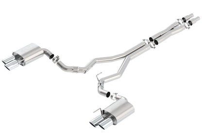 Borla 2018 Ford Mustang GT 5.0L AT/MT (w/o Valves) ATAK 3in Cat-Back Exhaust w/Polished Tips-Catback-Borla