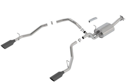 Borla 2019 RAM 1500 5.7L V8 AT 4DR Crew Cab Short Bed Atak SS Catback Exhaust - Black Chrome Tip-Catback-Borla