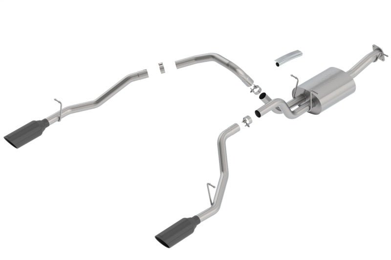 Borla 2019 RAM 1500 5.7L V8 AT 4DR Crew Cab Short Bed Touring SS Catback Exhaust - Black Chrome Tip-Catback-Borla