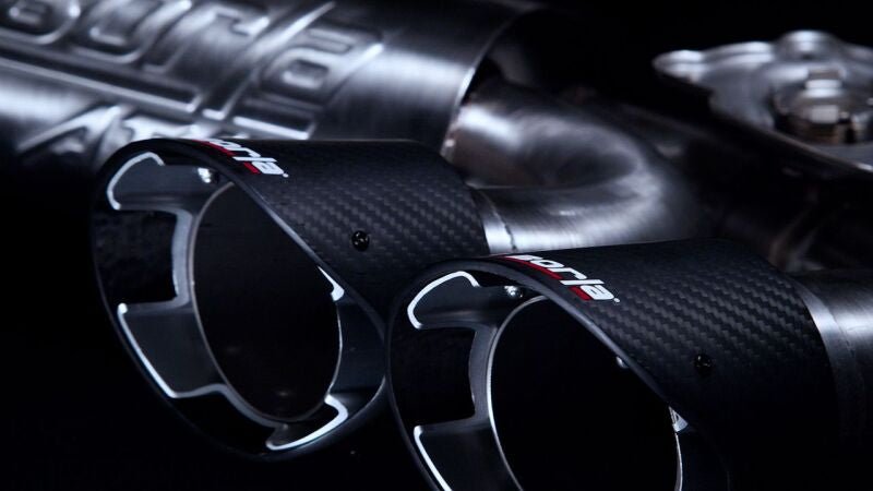 Borla 2020 Chevrolet Corvette C8 6.2L ATAK 3in Exhaust System Dual Round Angle Cut Carbon Fiber Tips-Catback-Borla