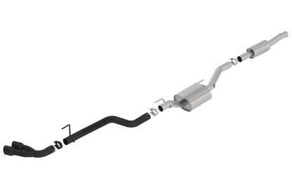 Borla 2020 Jeep Gladiator JT 3.6L V6 AWD ATAK Dual Side Catback w/ Black Tips-Catback-Borla