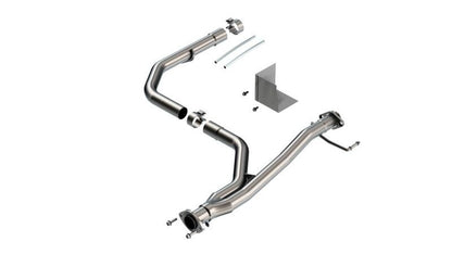 Borla 2021-2022 Toyota Tacoma 3.5L V6 T-304 Stainless Steel Y-Pipe - Brushed-Y Pipes-Borla