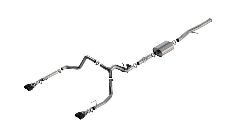 Borla 2024 Chevy Silverado 1500 6.2L V8 ATAK Catback Exhaust w/ Simulator - Black Chrome-Catback-Borla