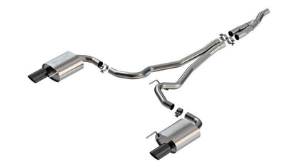 Borla 2024 Ford Mustang 2.3L Ecoboost 2.50 S-TYPE Black Chrome Catback Exhaust - Non-Active-Catback-Borla