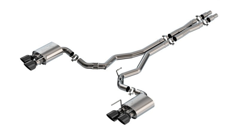 Borla 2024 Ford Mustang Dark Horse 5.0L V8 w/Active Exhaust ATAK Cat-Back Exhaust System - BC Tips-Catback-Borla