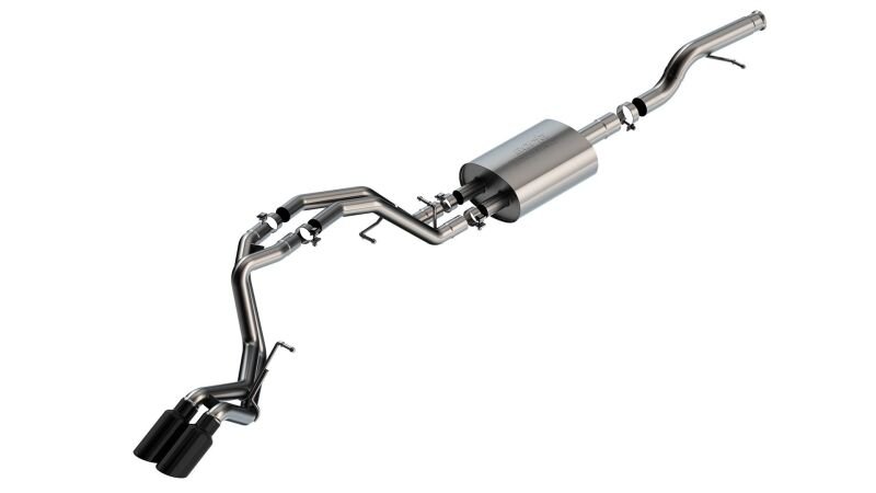 Borla 21-22 Chevrolet Tahoe 5.3L V8 AT 2/4WD Touring Cat-Back Exhaust (Black Chrome)-Catback-Borla
