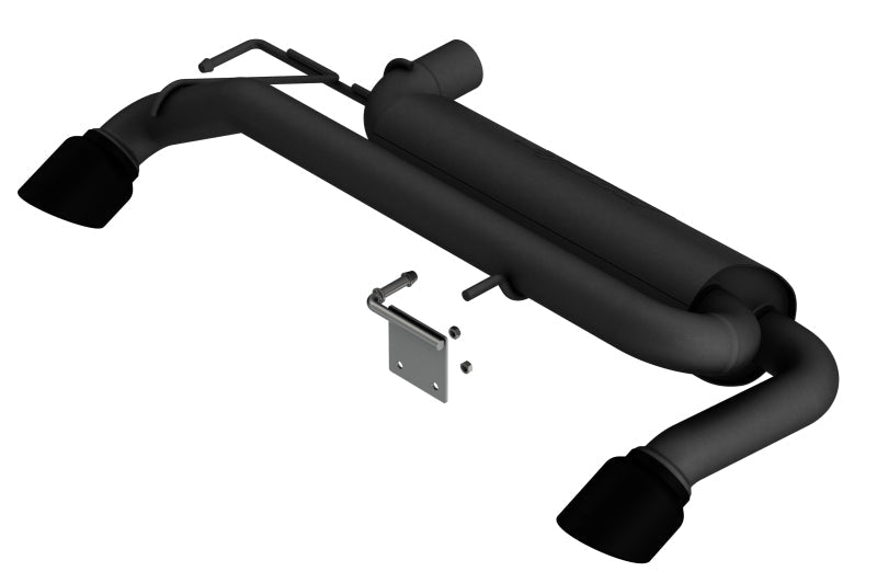 Borla 21-22 Ford Bronco 2.3L 4WD ATAK Axle Back Exhaust w/ Black Coated Tips-Axle Back-Borla