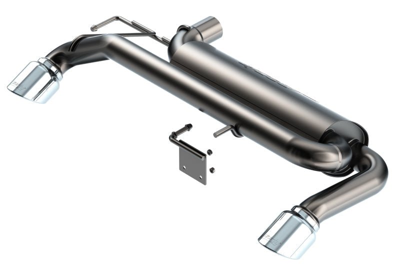 Borla 21-22 Ford Bronco 2.3L 4WD Touring Axle Back Exhaust w/ Bright Chrome Tips-Axle Back-Borla
