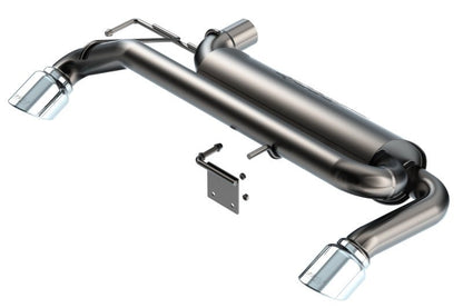 Borla 21-22 Ford Bronco 2.3L 4WD Touring Axle Back Exhaust w/ Bright Chrome Tips-Axle Back-Borla