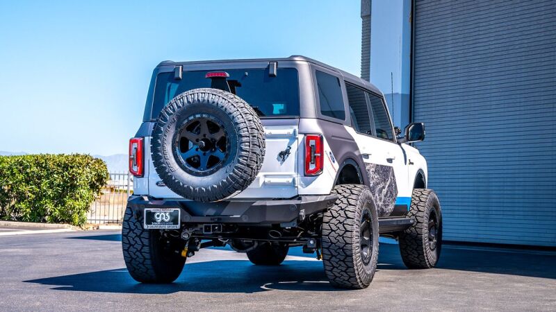 Borla 21-22 Ford Bronco 2.7L V6 4WD ATAK Axle Back Exhaust w/ Black Coated Tips-Axle Back-Borla