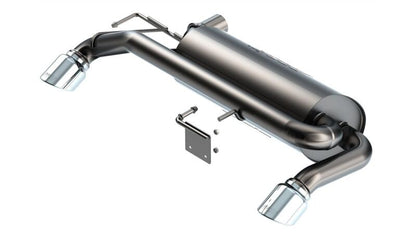 Borla 21-22 Ford Bronco 2.7L V6 4WD ATAK Axle Back Exhaust w/ Bright Chrome Tips-Axle Back-Borla