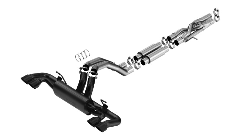 Borla 21-22 Jeep Wrangler Rubicon 392 6.4L V8 AT 4WD 4DR S-Type Cat-Back Exhaust - Coated Black-Catback-Borla