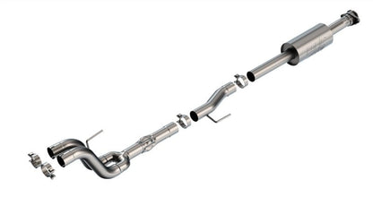 Borla 21-23 Ford Tremor 3.5L V6 AT 4WD 4DR CC SB 3in ATAK Mid-Section Exhaust-Connecting Pipes-Borla