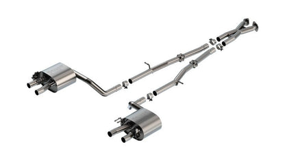 Borla 22-23 Kia Stinger 3.3L V6 Turbo 2.25in Pipe Dia Dual Split Rear Exit S-Type Cat-Back Exhaust-Catback-Borla