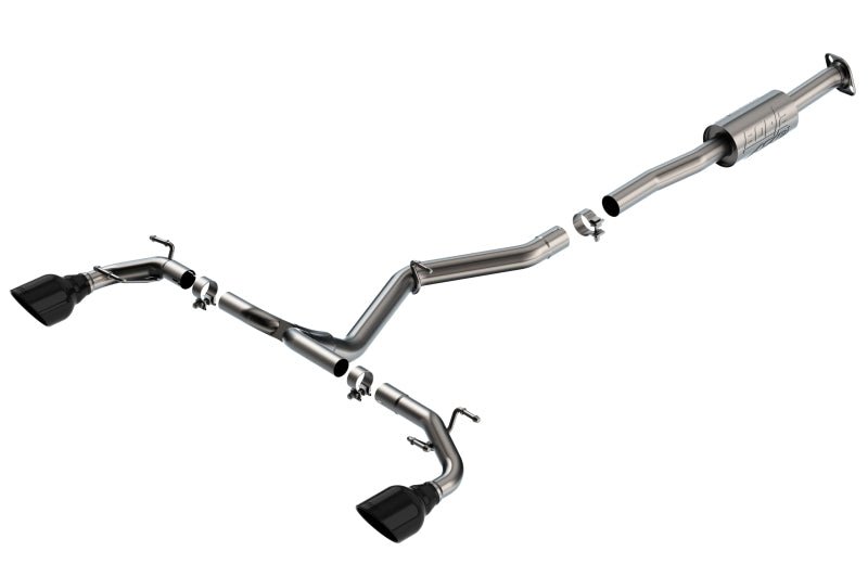 Borla 22-23 Subaru BRZ/Toyota GR86 2.4L RWD AT/MT ATAK Catback Exhaust - Black Chrome Tips-Catback-Borla