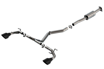 Borla 22-23 Subaru BRZ/Toyota GR86 2.4L RWD AT/MT ATAK Catback Exhaust - Black Chrome Tips-Catback-Borla