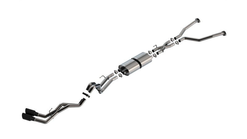 Borla 22-24 Toyota Tundra 3.4L V6 (Inc. Hyb.) Ext. Cab/STD Bed/145.7in WB S-Type Cat-Back - Blk Chrm-Catback-Borla