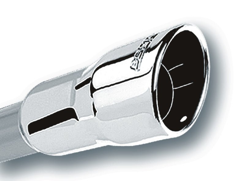 Borla 3in Inlet 4.25in Round Rolled Angle Cut x 4in Long Universal Exhaust Tips-Tips-Borla