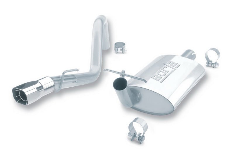 Borla 91-95 Jeep Wrangler YJ 4.0L 6cyl 4WD 2Dr SS Single Right Rear Exit Cat-Back Exhaust-Catback-Borla