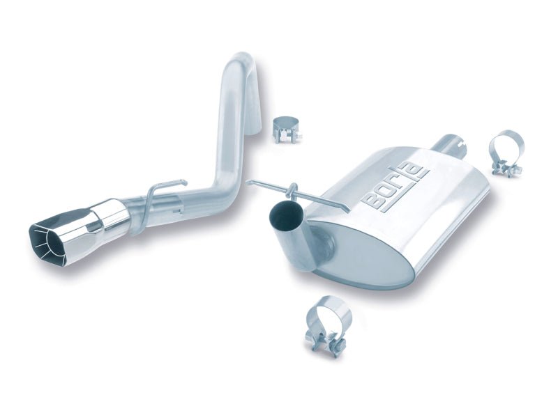 Borla 91-95 Jeep Wrangler YJ 4.0L 6cyl 4WD 2Dr SS Single Right Rear Exit Cat-Back Exhaust-Catback-Borla