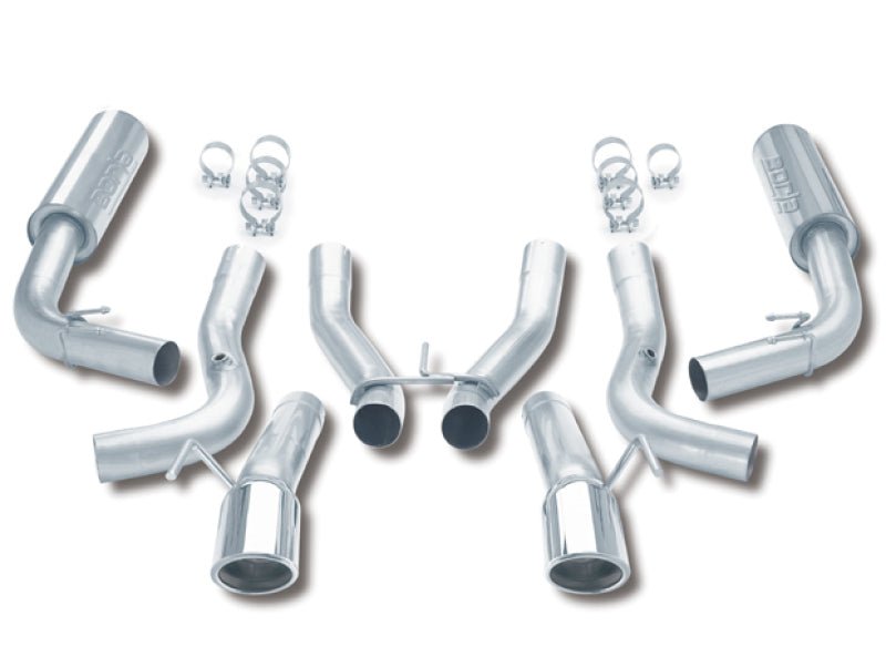 Borla 96-02 Viper GTS/R/T-10 Coupe/Convertible 2dr w/ 2.5in Inlets SS Catback Exhaust System-Catback-Borla
