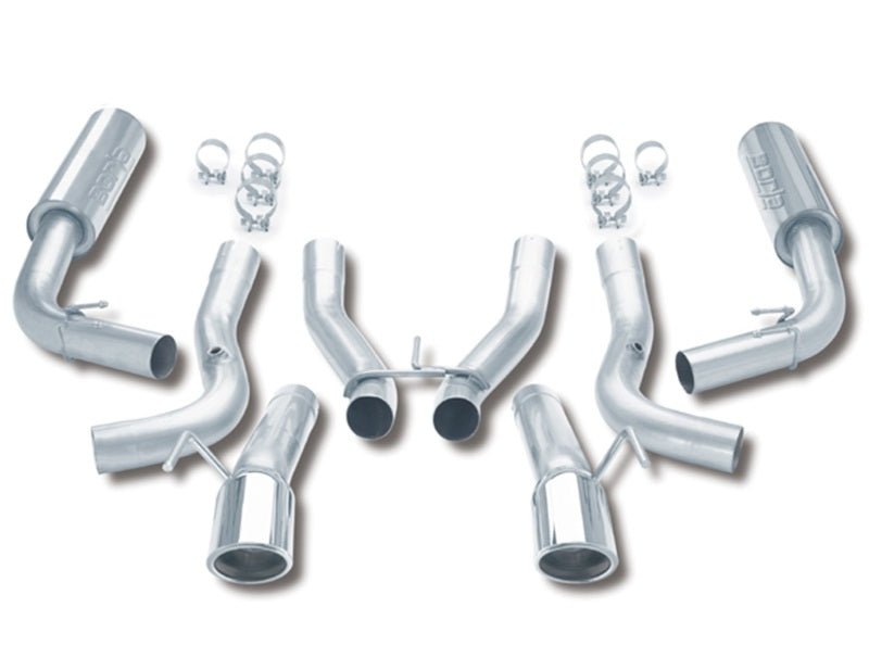 Borla 96-02 Viper GTS/R/T-10 Coupe/Convertible 2dr w/ 2.5in Inlets SS Catback Exhaust System-Catback-Borla
