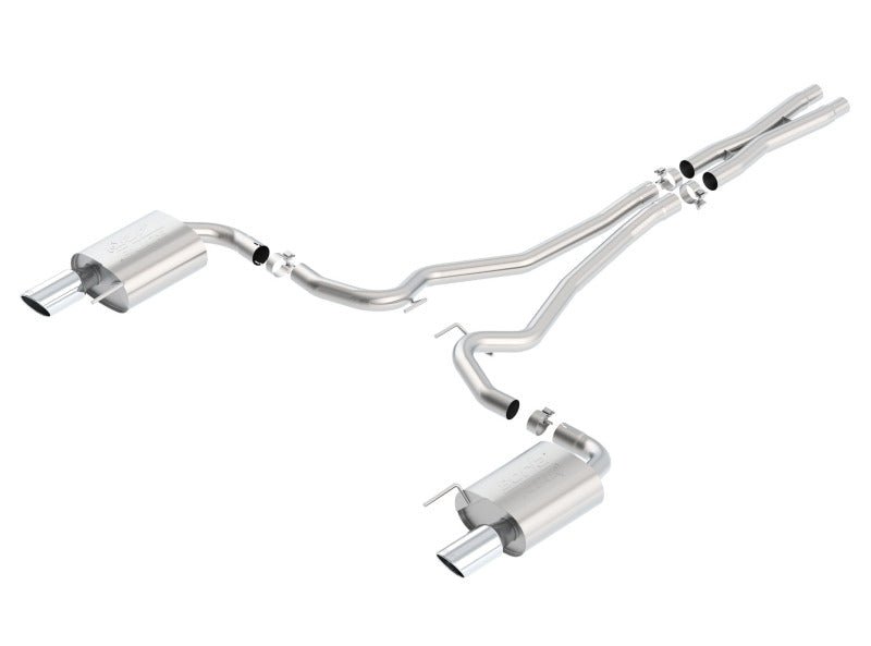 Borla Atak S Cat-Back 15-17 Ford Mustang GT 5.0L V8 MT/AT 2.5in pipe 4in tip-Catback-Borla