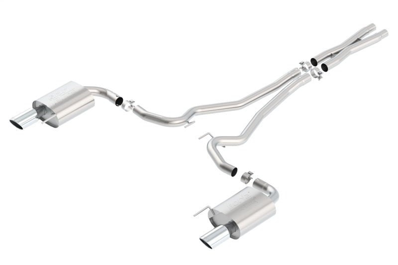 Borla Atak S Cat-Back 15-17 Ford Mustang GT 5.0L V8 MT/AT 2.5in pipe 4in tip-Catback-Borla