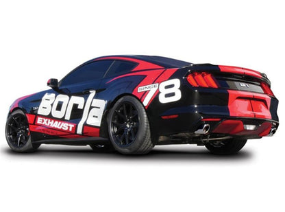 Borla Atak S Cat-Back 15-17 Ford Mustang GT 5.0L V8 MT/AT 2.5in pipe 4in tip-Catback-Borla