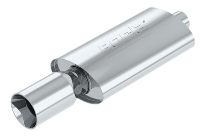 Borla Boomer Muffler Thumper Oval 2-1/4in In 4in Side Round Out-Muffler-Borla