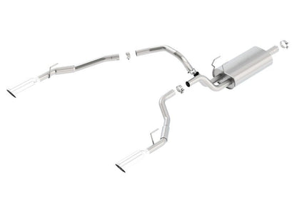 Borla Cat-Back Touring 09-15 Ram 1500 5.7L EC SB Truck Single Spilt Rear Exit Through Bumper-Catback-Borla