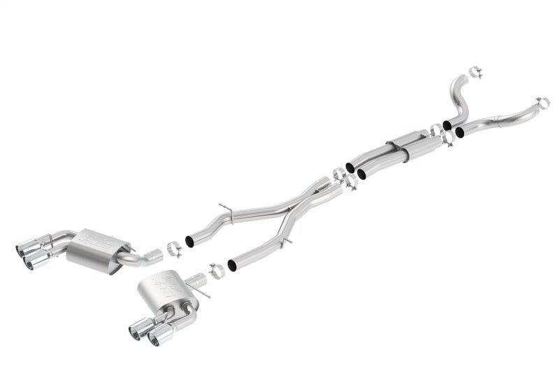 Borla Chevy 16-17 Camaro 6.2L ATAK Catback w/ Dual Tips (NPP) Dual Split Rear Exit-Catback-Borla