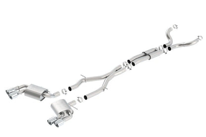 Borla Chevy 16-17 Camaro 6.2L ATAK Catback w/ Dual Tips (NPP) Dual Split Rear Exit-Catback-Borla