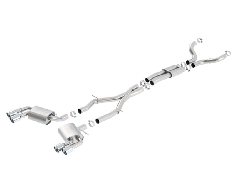Borla Chevy 16-17 Camaro 6.2L ATAK Catback w/ Dual Tips (NPP) Dual Split Rear Exit-Catback-Borla