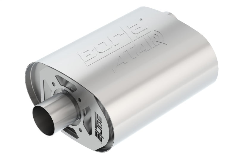 Borla CrateMuffler Ford 5.0L Coyote ATAK 2.5in Offset/Center 12in x 6in x 10.34in Muffler-Muffler-Borla