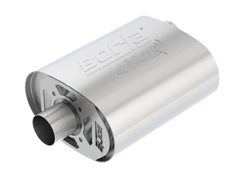 Borla CrateMuffler Ford 5.0L Coyote ATAK 2.5in Offset/Center 12in x 6in x 10.34in Muffler-Muffler-Borla