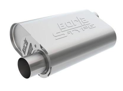 Borla CrateMuffler LS3 S-Type 2.50in Offset/Offset 14inx4.35inx9in Oval Muffler-Muffler-Borla